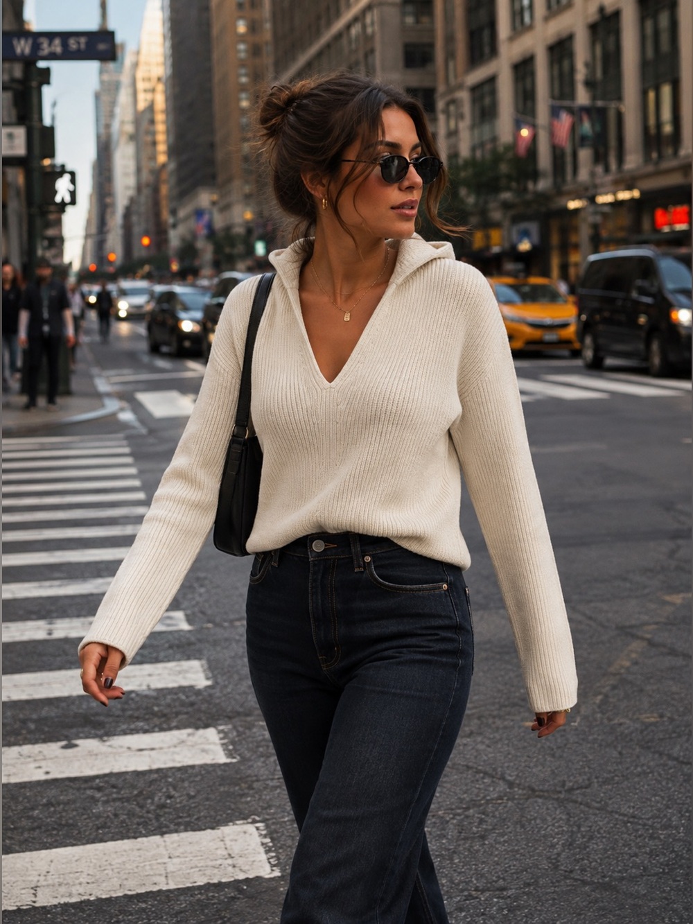 NILI LOTAN hoodie cashmere sweater